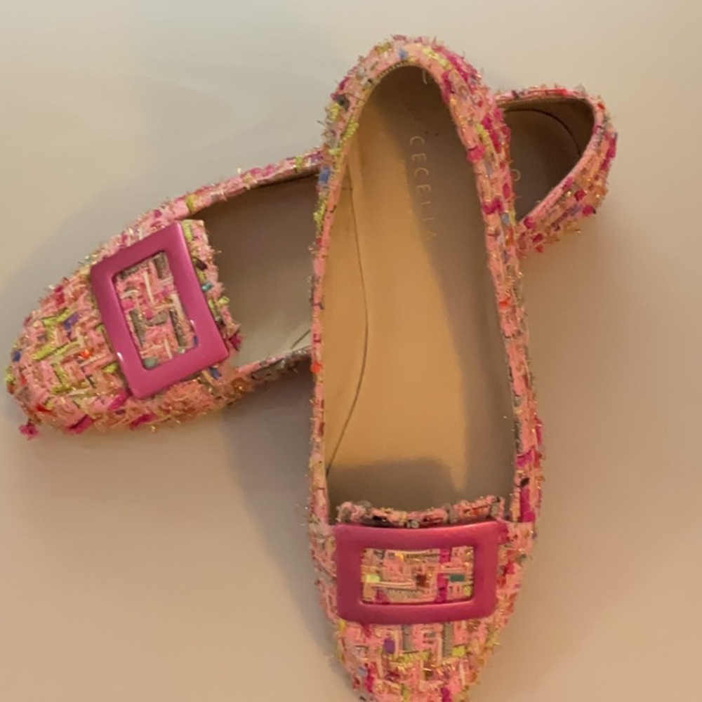Cecelia New York pink tweed flat - Picture 7 of 7